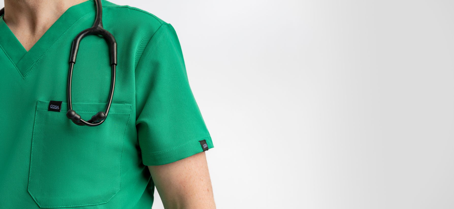 Cosa Workwear green scrub top – premium UK medical scrubs
