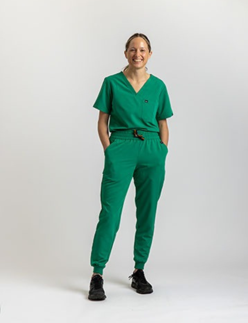 Green Female Scrub Trouser