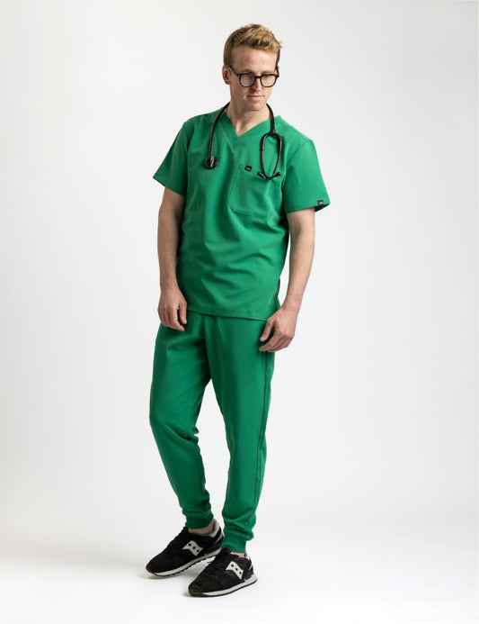 Male green scrub set – Cosa Workwear