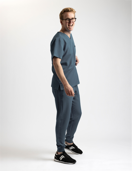 Grey Male Scrub Trouser